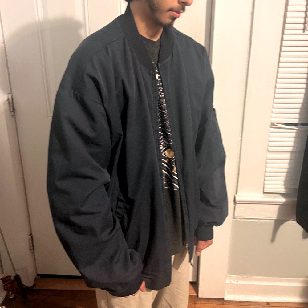 Men's CINTAS Vintage - 2XL Navy Blue Bomber Jacket